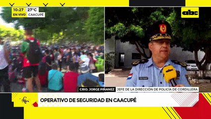 Video: operativo de seguridad en Caacupé