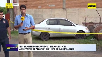 Inseguridad: asaltantes se alzaron con más de G. 80 millones