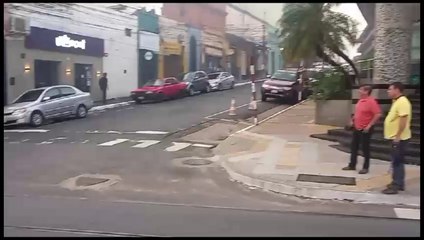 Incendio en una farmacia del microcentro de Asunción