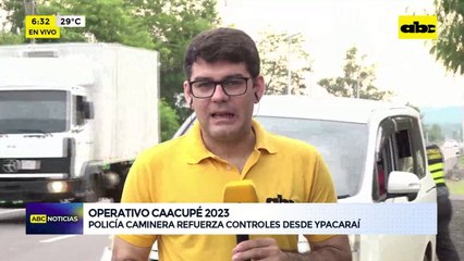 Video:  Policía caminera refuerza controles en Ypacaraí