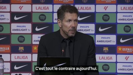 Atlético - Simeone fier de son équipe malgré la défaite