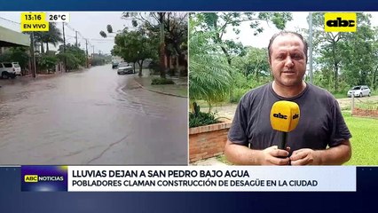 Video: lluvias dejan a San Pedro bajo agua