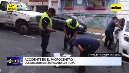Video: Accidente en el microcentro