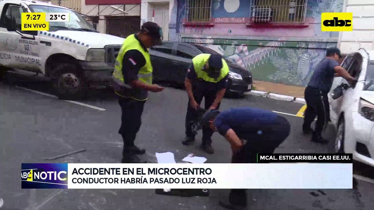 Video: Accidente en el microcentro