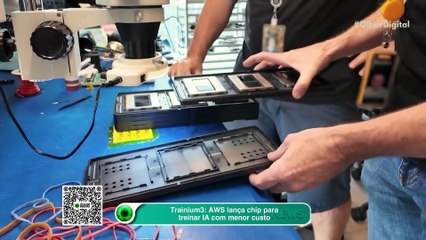 Trainium3 AWS lança chip para treinar IA com menor custo