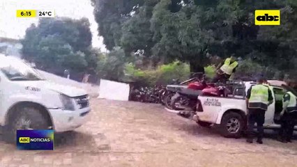 Video: Policía ubicó aguantadero de motos robadas