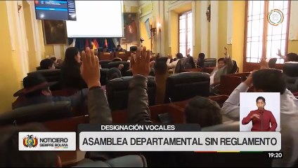 Asamblea Departamental de La Paz aún no recibe el reglamento para designar vocales electorales