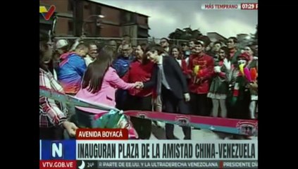 Caracas | Inauguran la Plaza de la Amistad China-Venezuela en la avenida Boyacá