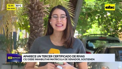Video: aparece tercer certificado de Hernán Rivas