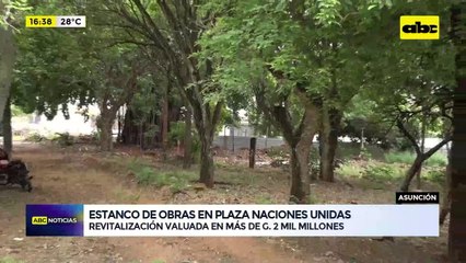 Video: estanco de obras en Plaza Naciones Unidas