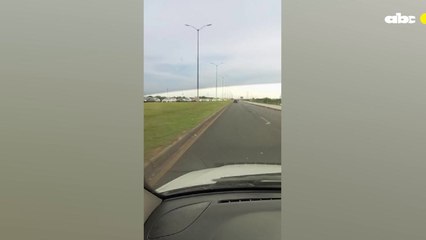 Caos vehicular en la Costanera de Asunción