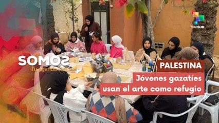 Jóvenes gazatíes usan el arte como refugio  SOMOS 02-12-2025