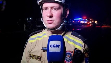 Corpo de Bombeiros detalha atendimento às vitimas no grave acidente com morte na BR-369