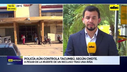 Video: Policía aún controla Tacumbú, según Comandante