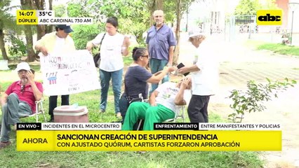 Video: incidentes tras sanción de la ley sobre Superintendencia de Jubilaciones y Pensiones