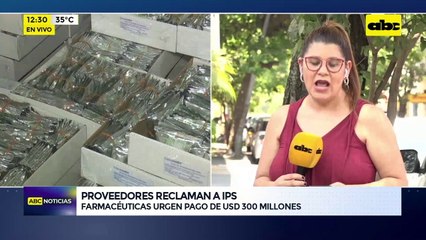 Video: Farmacéuticas reclaman pago de deuda a IPS