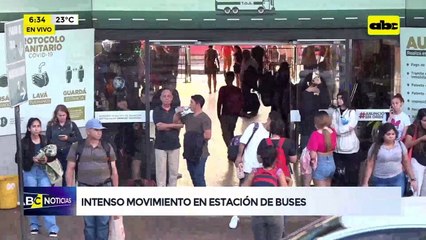 Video: Intenso movimiento en Estación de buses