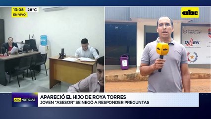 Hijo de Roya Torres apareció y dijo: “no estoy para responder preguntas”