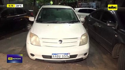 Video: Vehículo robado fue recuperado por policía