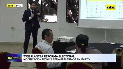Video: TSJE plantea reforma electoral