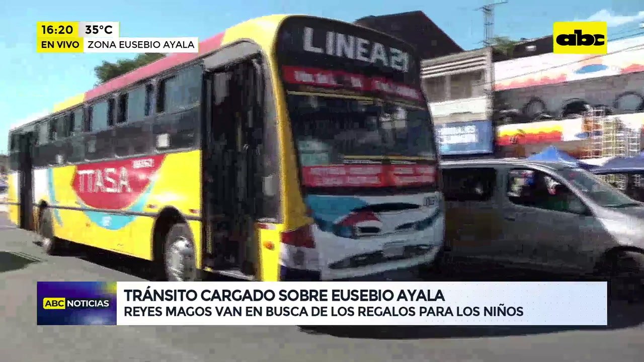 Video: tránsito cargado sobre Eusebio Ayala