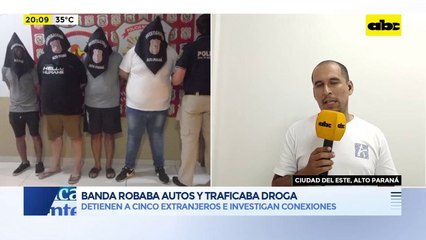 Ciudad del Este: banda robaba autos y traficaba droga