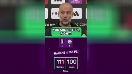 Guardiola lauds record-breaker Haaland after Fulham win