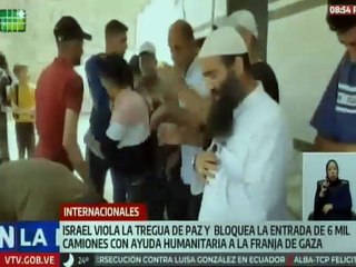 Régimen israelí bloquea entrada de 6 mil camiones de ayuda humanitaria en la Franja de Gaza