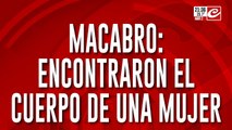 Macabro: encontraron el cuerpo de una mujer en una frazada
