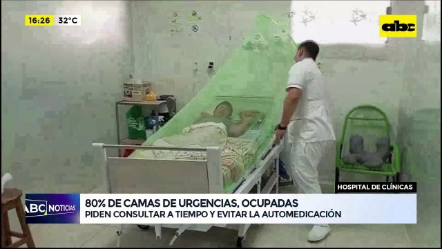 Hospital de Clínicas: 80% de camas de urgencias, ocupadas
