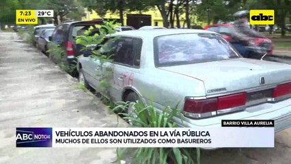 Video: vehículos abandonados en la vía pública
