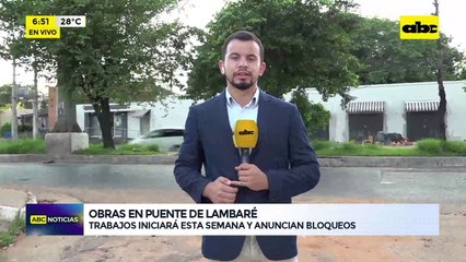Obras en puente de Lambaré: trabajos iniciarán esta semana y anuncian bloqueos