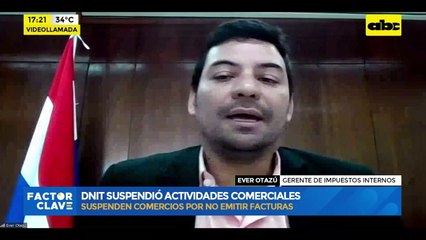 Video: DNIT suspendió actividades de comercios por no expedir facturas