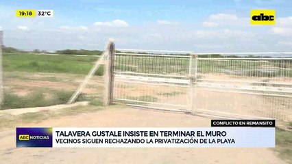 Muro en Remansito: Guillermo Talavera Gustale genera conflicto con los vecinos