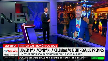 Match Gastronômico 2025: Jovem Pan celebra 3ª edição e entrega de 15 prêmios