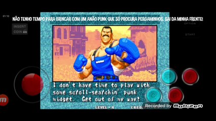 Fatal Fury 3 Franco Bash vs Sokaku Mochizuki fala de vitória do Franco Bash em português parte 1