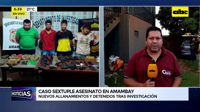 Sextuple asesinato en Amambay: reportan allanamientos y detenciones