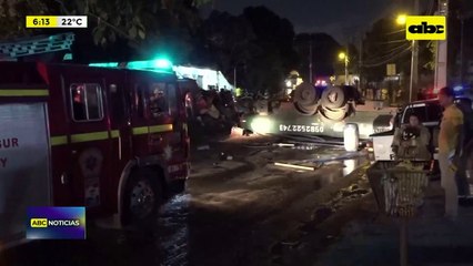 Video: triple choque dejó cuatro heridos