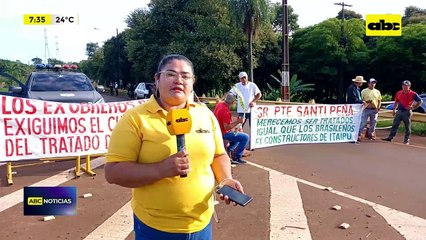 Video: movilización de exobreros de Itaipú
