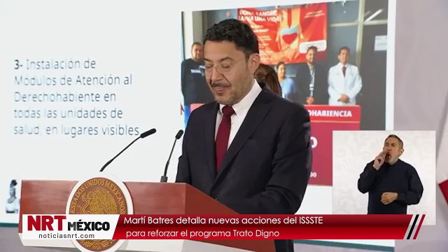 Martí Batres detalla nuevas acciones del ISSSTE para reforzar el programa Trato Digno