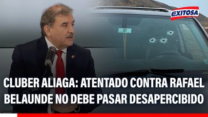 Cluber Aliaga: Inteligencia debe EVALUAR RIESGOS de candidatos tras ataque contra Rafael Belaunde
