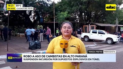 Robo a cambistas en CDE: suspenden incursión por supuestos explosivos en el túnel