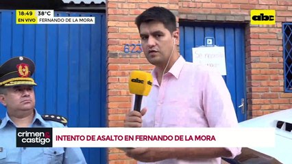 Intento de asalto en Fernando de la Mora: uno de los delincuentes está herido gravemente