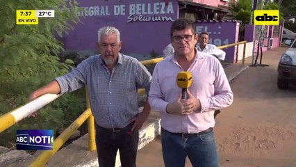 Video: Reanudan obras sobre puente de Avda. Luis María Argaña