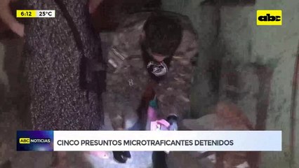 Video: Cinco presuntos microtraficantes detenidos