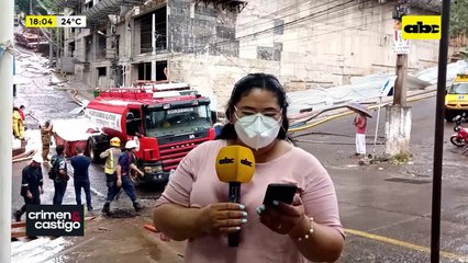 Video: persiste incendio en edificio de Ciudad del Este
