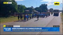 San Pedro: pobladores piden pavimento de caminos rurales