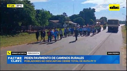 San Pedro: pobladores piden pavimento de caminos rurales