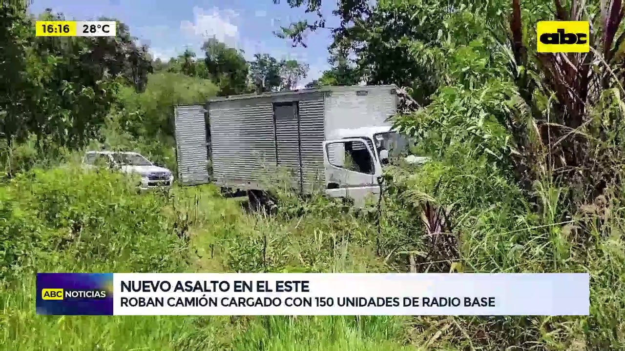 Nuevo asalto en el Este: roban camión cargado con 150 unidades de radio base