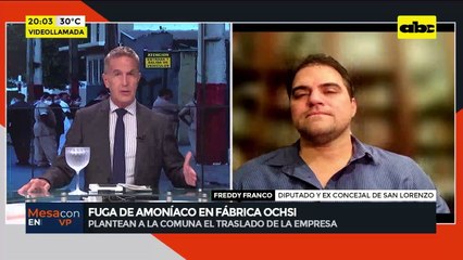 Fuga de amoníaco en Ochsi: plantean a la comuna el traslado de la fábrica